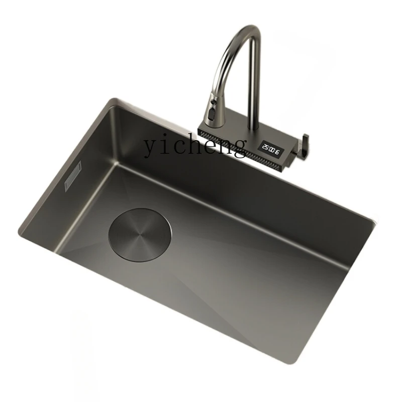 Zc Kitchen Waterfall Buyu Washing Basin Nano Stainless Steel Sink Large Single Sink Household Vegetable Washing Sink
Zc Kitchen Waterfall Buyu Washing Basin Nano Stainless Steel Sink Large Single Sink Household Vegetable Washing Sink