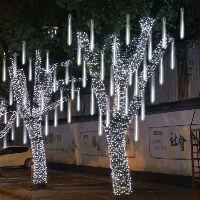 1/2/3/4 Set Meteor Shower Rain LED String Lights Christmas Tree Decorations Street Garland for Decor Noel New Year Navidad Xmas
1/2/3/4 Set Meteor Shower Rain LED String Lights Christmas Tree Decorations Street Garland for Decor Noel New Year Navidad Xmas