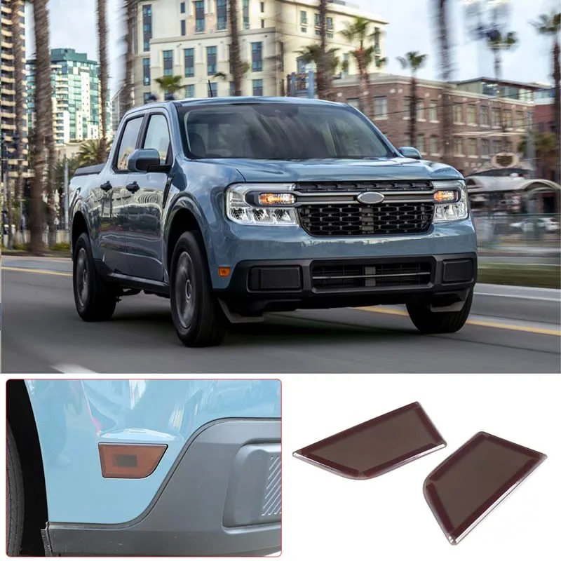 Auto Styling Exterior Accessories Front Bar Marker Light Transparent Grey Protect Decorate Cover Kit ABS For Ford Maverick 2022
Auto Styling Exterior Accessories Front Bar Marker Light Transparent Grey Protect Decorate Cover Kit ABS For Ford Maverick 2022