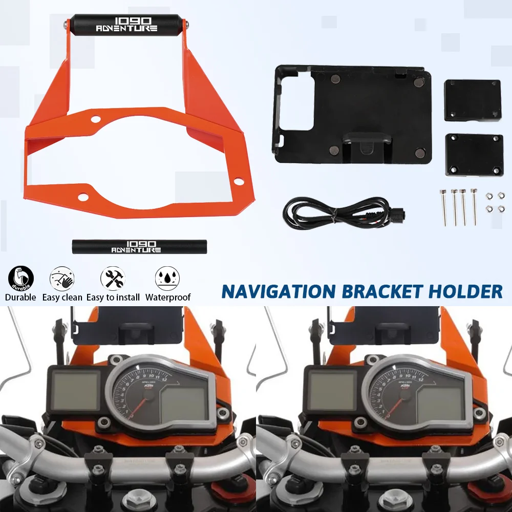 For 1090 Adventure R GPS mounting adapter above instruments Navigation Bracket Holder 1190ADVENTURE R 2016-2021 2022 2023 Motor
For 1090 Adventure R GPS mounting adapter above instruments Navigation Bracket Holder 1190ADVENTURE R 2016-2021 2022 2023 Motor