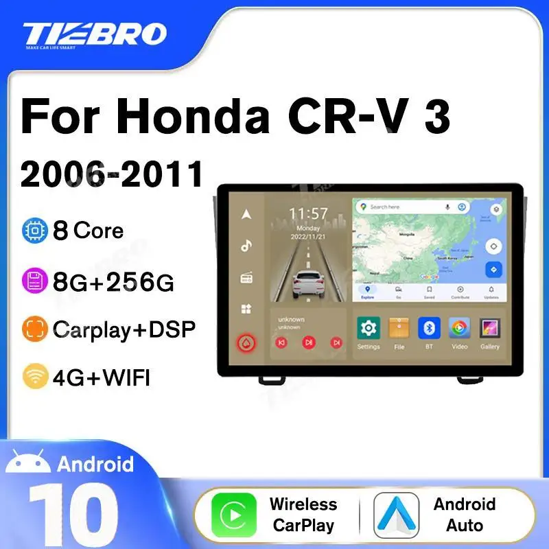 8+256G Carplay Android 13inch 2K Car Radio For Honda CR-V 3 RE CRV 2006-2011 1920*1200P Multimedia Video Player GPS Navigation
8+256G Carplay Android 13inch 2K Car Radio For Honda CR-V 3 RE CRV 2006-2011 1920*1200P Multimedia Video Player GPS Navigation