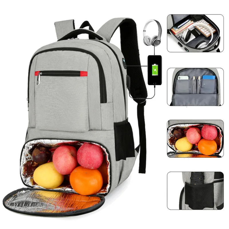

Camping Bag Picnic Cooler Outdoor Tourism Supplies Hiking Utensils Portable Large Food Door Lunch Box Trips Thermal Backpack