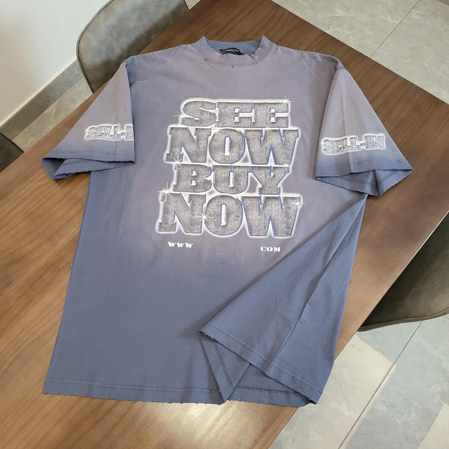 

Лучшая версия 24SS, роскошная футболка «See Now Buy Now», мужская и женская повседневная хлопковая Футболка оверсайз в стиле хип-хоп, летняя стильная футболка
