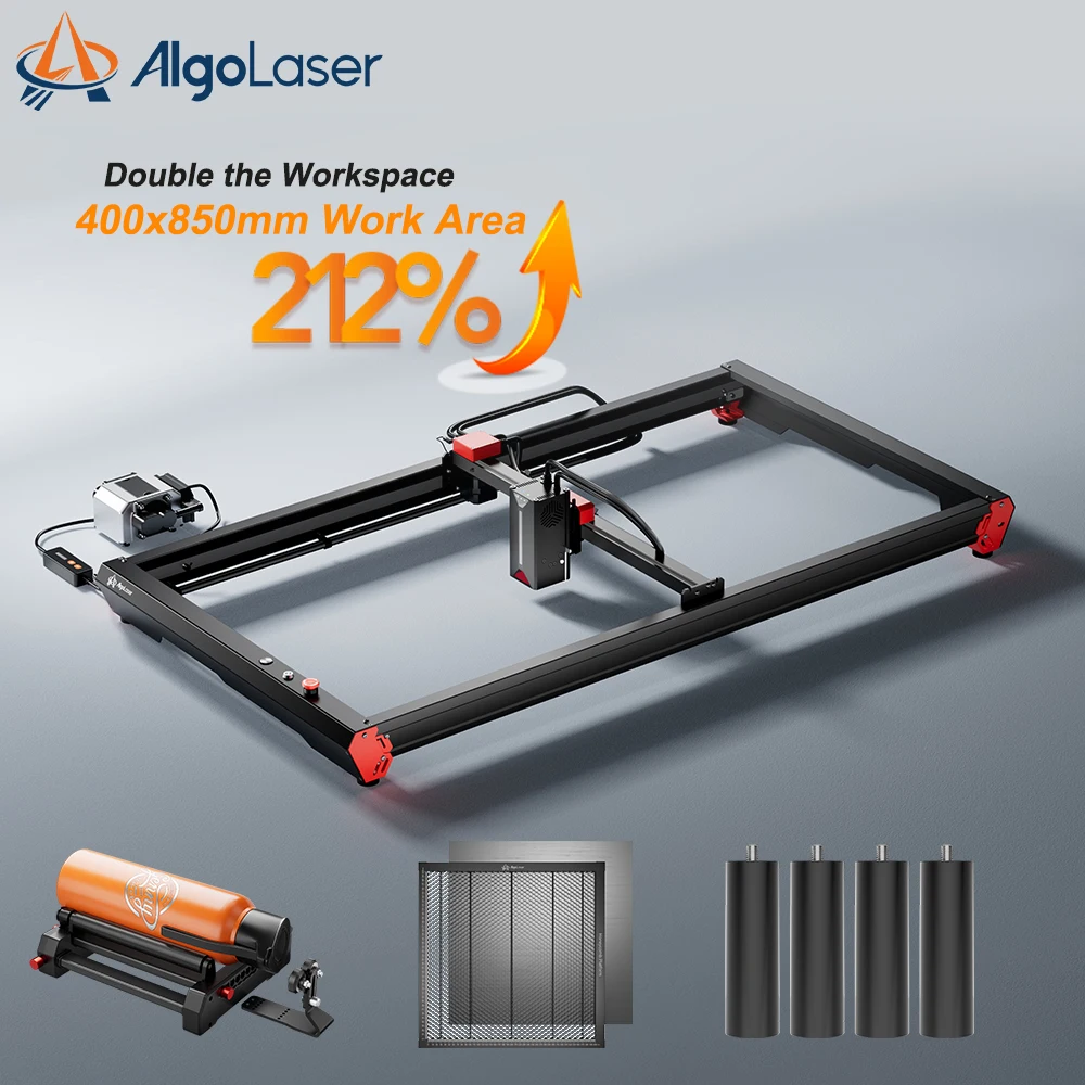 Algolaser Alpha 22 Вт воздушный насос, гравер, роторный ролик, сотовая Лазерная кровать, набор съемных ножек, полный комплект, размер 400x85 0 мм
Algolaser Alpha 22 Вт воздушный насос, гравер, роторный ролик, сотовая Лазерная кровать, набор съемных ножек, полный комплект, размер 400x85 0 мм