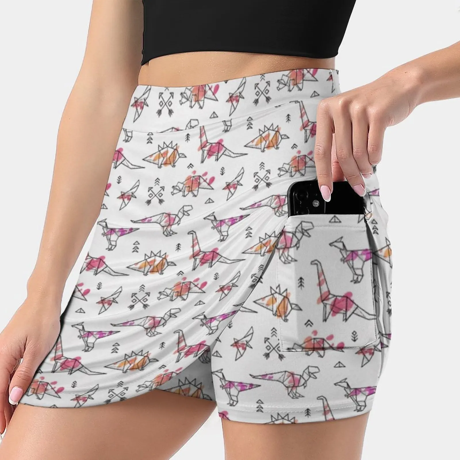 Origami Dinosaurs With Abstract Colorful Splash Korean Fashion Skirt Summer Skirts For Women Light Proof Trouser Skirt Dino
Origami Dinosaurs With Abstract Colorful Splash Korean Fashion Skirt Summer Skirts For Women Light Proof Trouser Skirt Dino