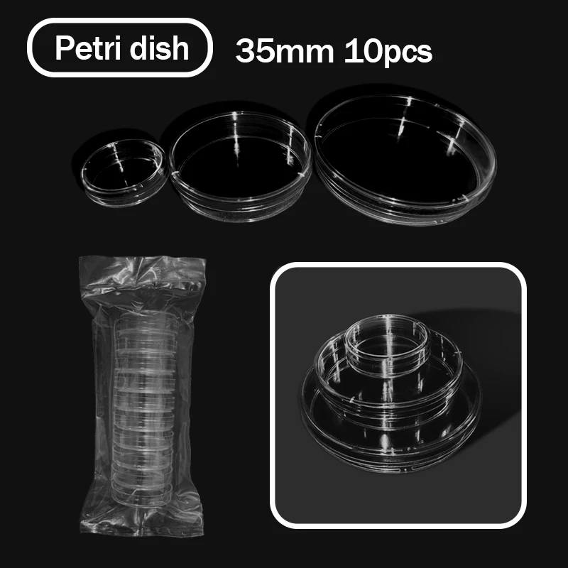 35mm 10Pcs Plastic Petri dishes With Cover For Chemistry Laboratory Bacterial Yeast
35mm 10Pcs Plastic Petri dishes With Cover For Chemistry Laboratory Bacterial Yeast