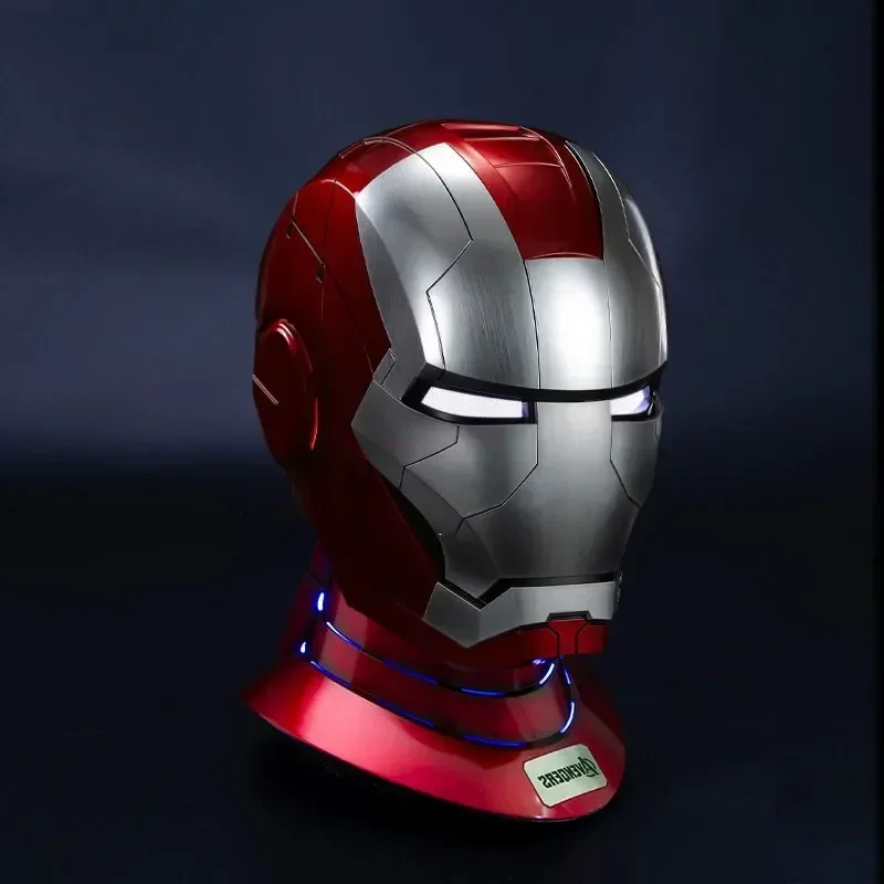 

Helmet Mk5 Iron Man Automatoc 1:1 Voice Control Avengers Mk7 Mk5 Cosplay With Led Light Electronic Close Ironman Helmet Kid Gift
