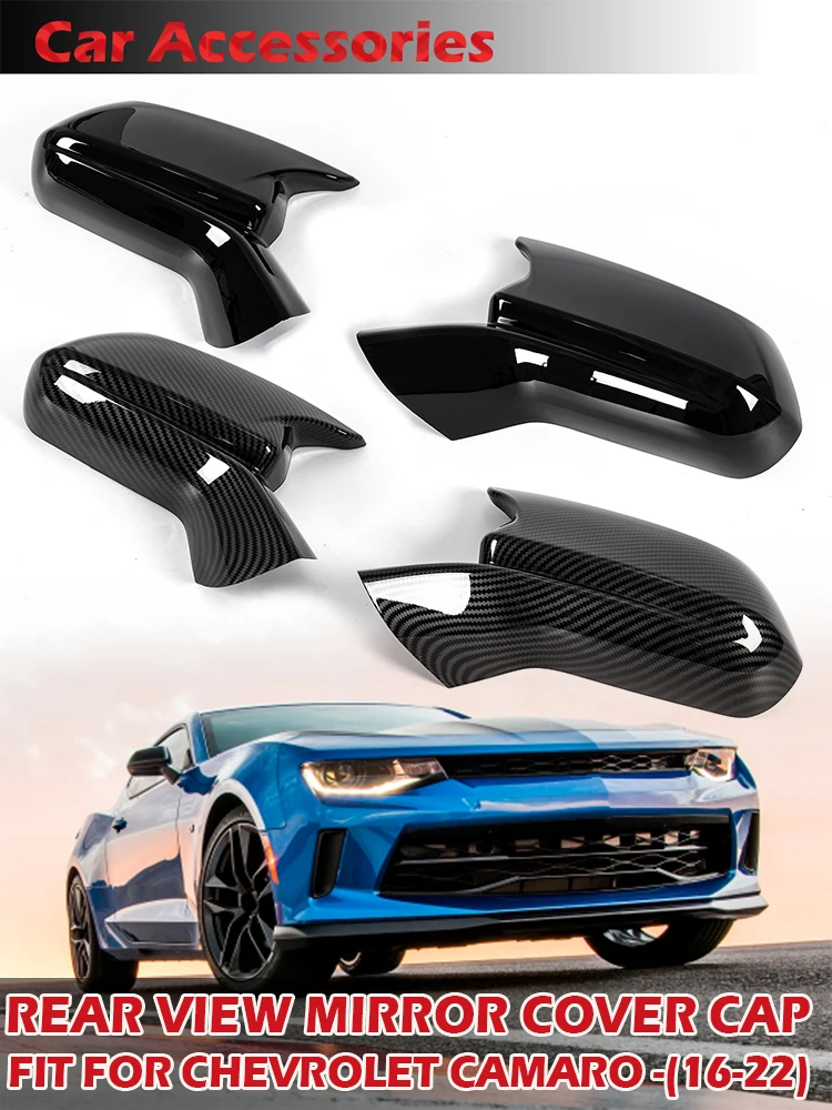 

Rhyming Rearview Mirror Cover Wing Side Mirror Cap Car Accessories Fit For Chevrolet Chevy Camaro SS RS ZL1 LT LS 2016-2022