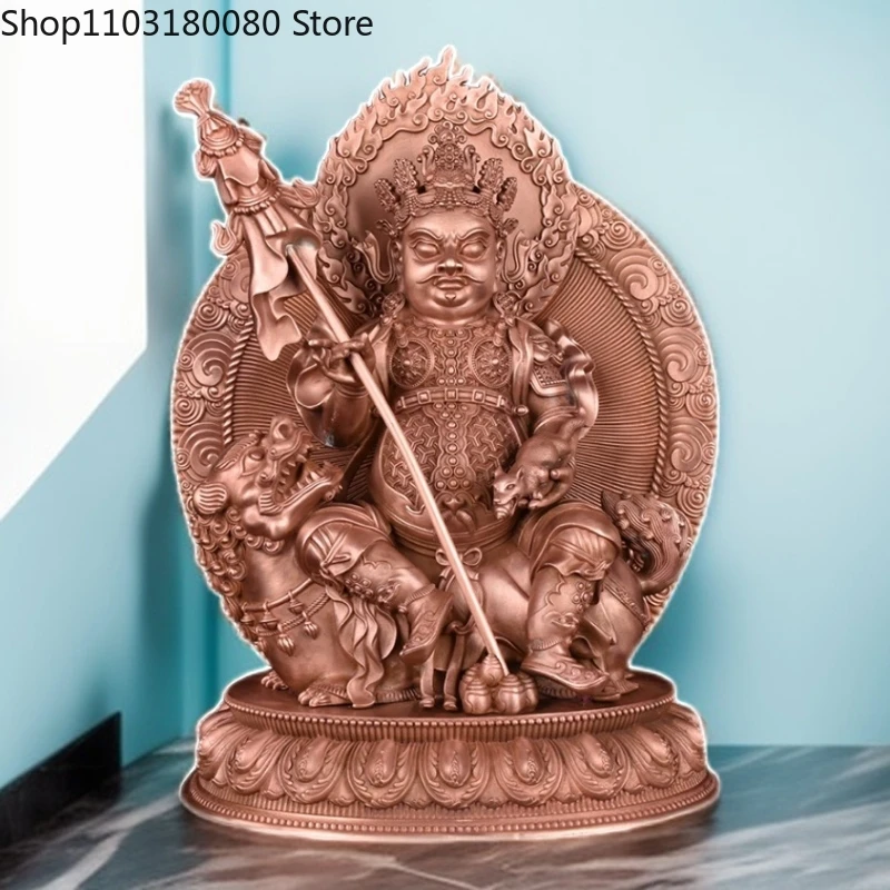 26cm Red Copper carving Vaishravana Vaisravana buddha statue Buddhism Lion Zambala sculpture Large size
26cm Red Copper carving Vaishravana Vaisravana buddha statue Buddhism Lion Zambala sculpture Large size