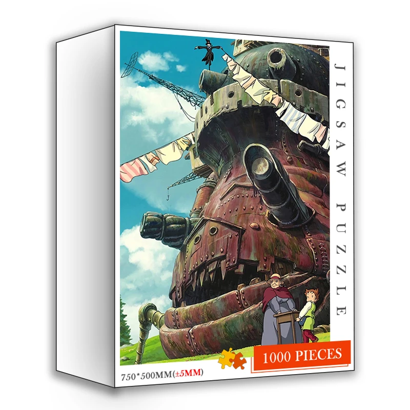1000 Pieces Howl's Moving Castle Wooden Jigsaw Puzzles Classic Japanese Anime Cartoon Puzzle for Adults 1000 Pieces Puzzle Toys
1000 Pieces Howl's Moving Castle Wooden Jigsaw Puzzles Classic Japanese Anime Cartoon Puzzle for Adults 1000 Pieces Puzzle Toys