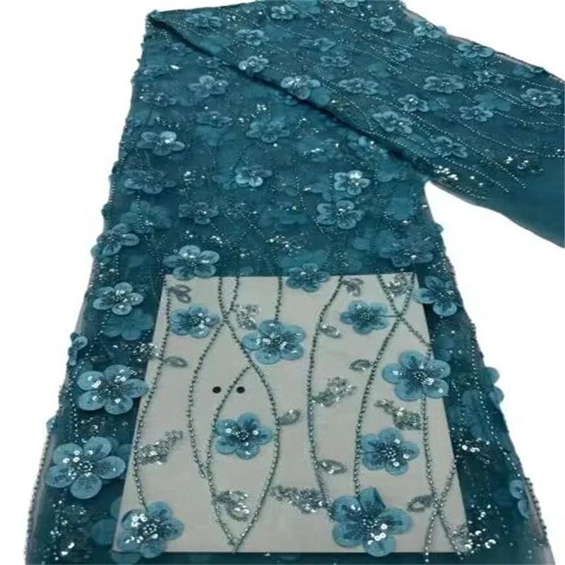5 Yards Tulle Net African Lace Fabric Beaded Lace Green High Quality Nigeria Sequin Fabrics for Wedding Evening Dress Sewing
5 Yards Tulle Net African Lace Fabric Beaded Lace Green High Quality Nigeria Sequin Fabrics for Wedding Evening Dress Sewing