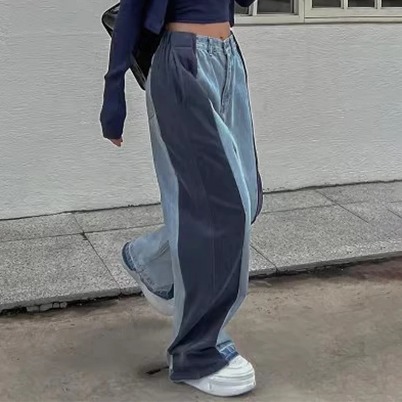 SuperAen Korean Chic Autumn Niche Design High Waisted Contrast Color Patchwork Loose Casual Pants Jeans
SuperAen Korean Chic Autumn Niche Design High Waisted Contrast Color Patchwork Loose Casual Pants Jeans