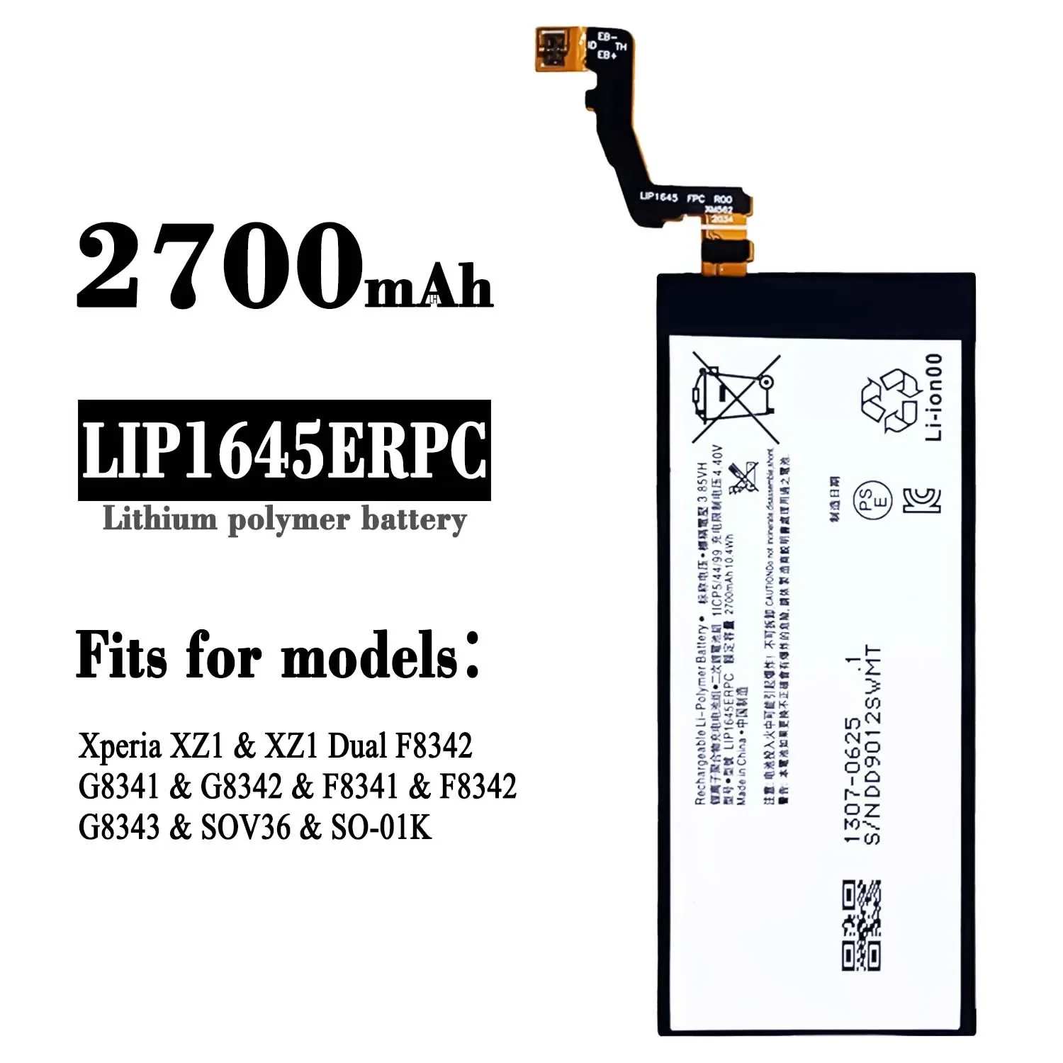 LIP1645ERPC Battery For SONY Xperia XZ1 G8343 G8341 G8342 F8342 F8341 F8343 SOV36 SO-01K Phone Latest Bateria+Tools
LIP1645ERPC Battery For SONY Xperia XZ1 G8343 G8341 G8342 F8342 F8341 F8343 SOV36 SO-01K Phone Latest Bateria+Tools