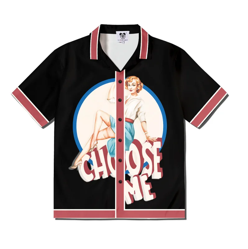 2023 Summer New Men Casual Girl Print Shirt Lovers Fashion Short Sleeve Cool Thin Loose Hawaiian Beach Harajuku Lapel Shirts
2023 Summer New Men Casual Girl Print Shirt Lovers Fashion Short Sleeve Cool Thin Loose Hawaiian Beach Harajuku Lapel Shirts