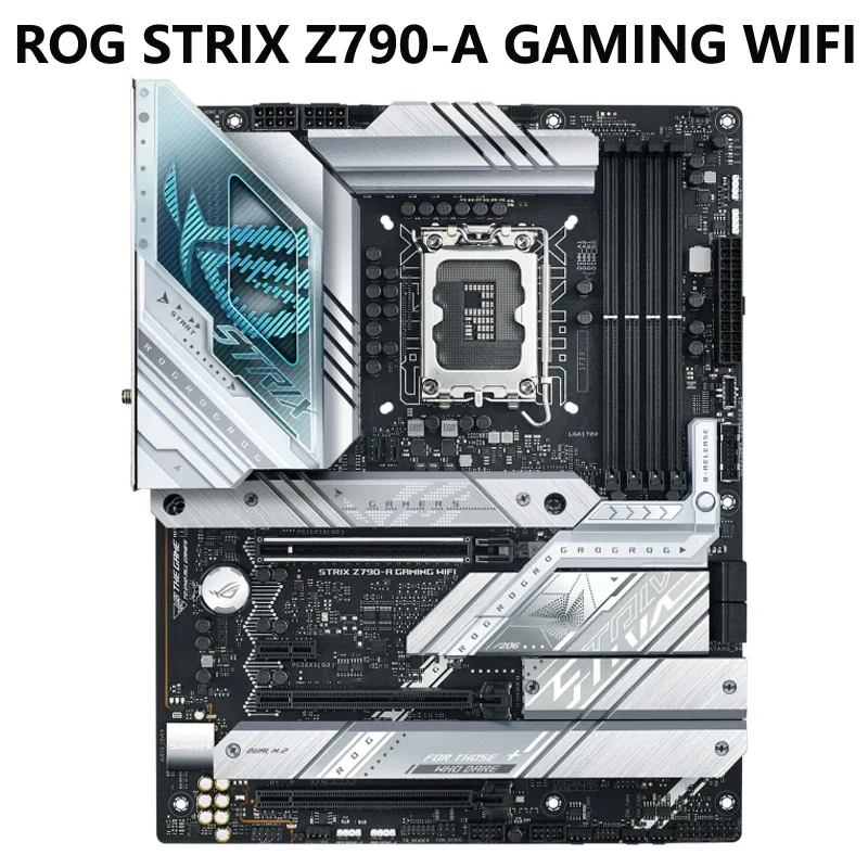 ASUS ROG STRIX Z790-A GAMING WIFI 6E D5 Intel B760 13th&12th Gen LGA 1700 white ATX Motherboard 12+1 Power Stages, DDR5 PCIe 5.0
ASUS ROG STRIX Z790-A GAMING WIFI 6E D5 Intel B760 13th&12th Gen LGA 1700 white ATX Motherboard 12+1 Power Stages, DDR5 PCIe 5.0