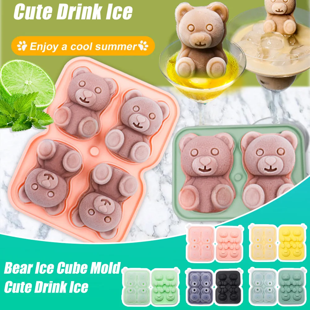 Cute Teddy Bear Ice Cube Making Mold Splash-proof And Easy To Fall Off For Refrigerator With Container Cute Bear Ice Cube Tray
Cute Teddy Bear Ice Cube Making Mold Splash-proof And Easy To Fall Off For Refrigerator With Container Cute Bear Ice Cube Tray