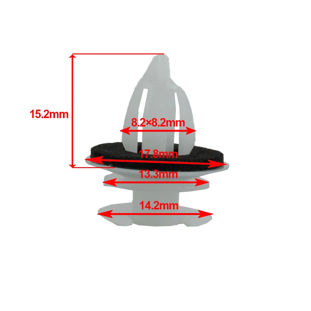 2020 Durable New Fastener clips Spare part Rivets Trim With Seal Ring 100pcs Accessory Decor Door Panel Fender
2020 Durable New Fastener clips Spare part Rivets Trim With Seal Ring 100pcs Accessory Decor Door Panel Fender
