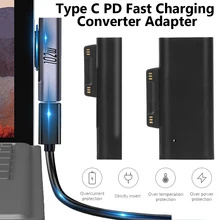 USB Type C PD Charging Cable Power Converter Adapter Magnetic Plug Connector For Microsoft Surface Pro 3 4 5 6 7 Laptop Charge USB Type C PD Charging Cable Power Converter Adapter Magnetic Plug Connector For Microsoft Surface Pro 3 4 5 6 7 Laptop Charge