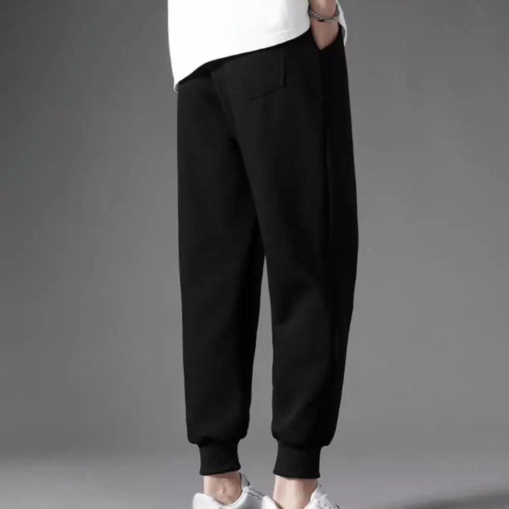 Solid Color Pants Warm Cozy Men's Winter Pants Elastic Waist Plush Fabric Ankle Length with Pockets Ideal for Casual or Sports
Solid Color Pants Warm Cozy Men's Winter Pants Elastic Waist Plush Fabric Ankle Length with Pockets Ideal for Casual or Sports