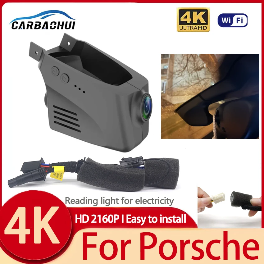 

Dash Cam for Porsche Macan (95B) Panamera (970) Cayenne 958 (92A, E2),Car DVR 4K WiFi Video Recorder Night Camera Auto Parts