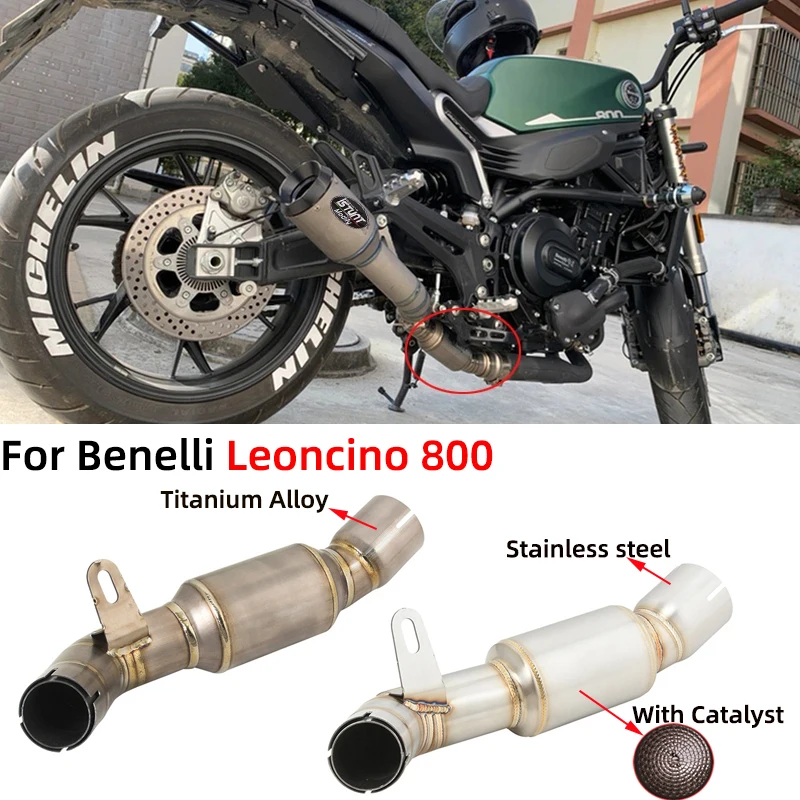 Slip On For Benelli Leoncino 800 Motorcycle Exhaust Escape Systems Modify With Catalyst Mid Link Pipe Eliminator Enhanced Tube
Slip On For Benelli Leoncino 800 Motorcycle Exhaust Escape Systems Modify With Catalyst Mid Link Pipe Eliminator Enhanced Tube
