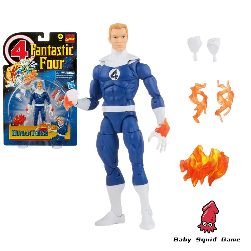 In Stock Hasbro Fantastic Four Human Torch Marvel Comics 6 Inches 15CM 1/12 PVC Original Action Figure Model Toy Hobby Gift
In Stock Hasbro Fantastic Four Human Torch Marvel Comics 6 Inches 15CM 1/12 PVC Original Action Figure Model Toy Hobby Gift