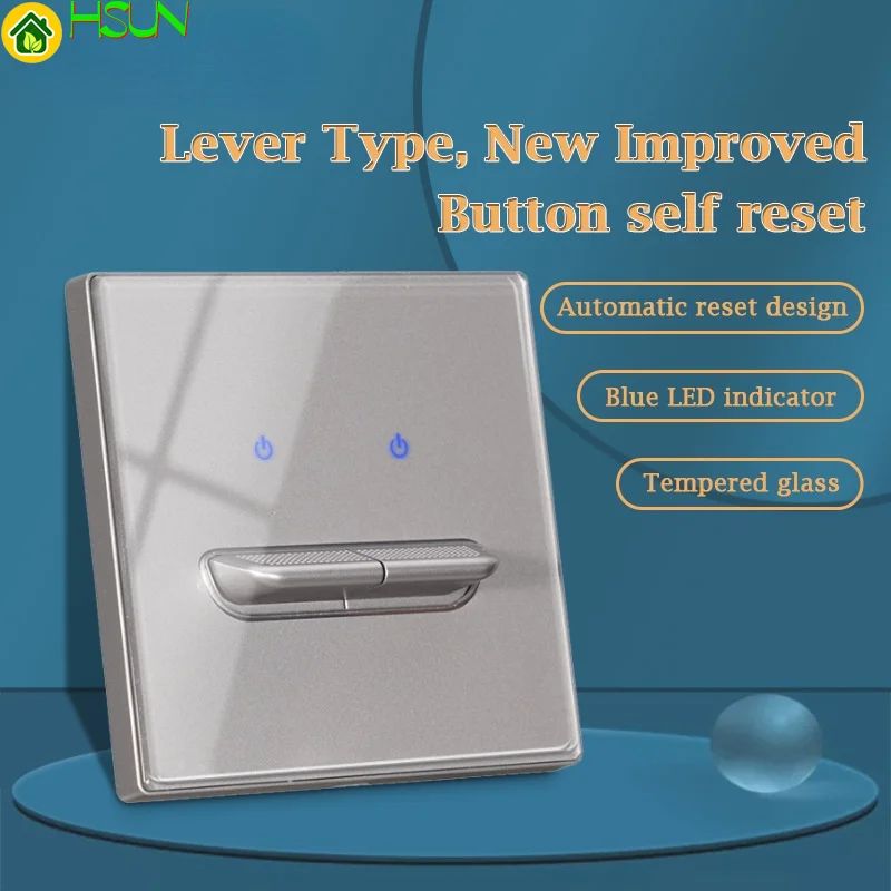 86 type 1 2 3 4 gang grey tempered glass panel toggle key switch creative light reset bedside switch European French socket
86 type 1 2 3 4 gang grey tempered glass panel toggle key switch creative light reset bedside switch European French socket