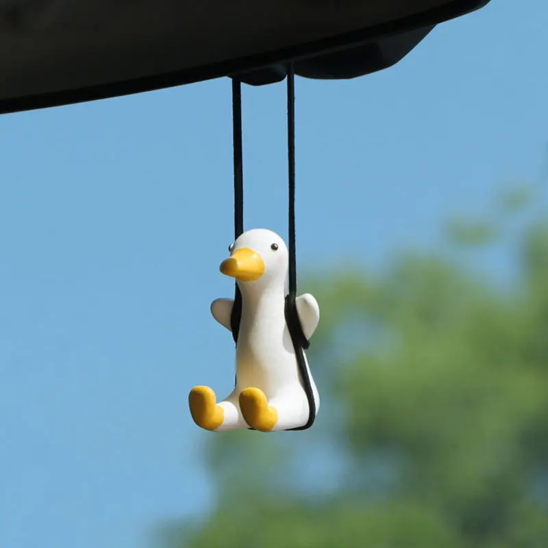 Gypsum Cool White Swing Duck with Sunglasses Automoblie Decor Car Rearview Mirror Ornaments Creative Duck Auto Decoration
Gypsum Cool White Swing Duck with Sunglasses Automoblie Decor Car Rearview Mirror Ornaments Creative Duck Auto Decoration