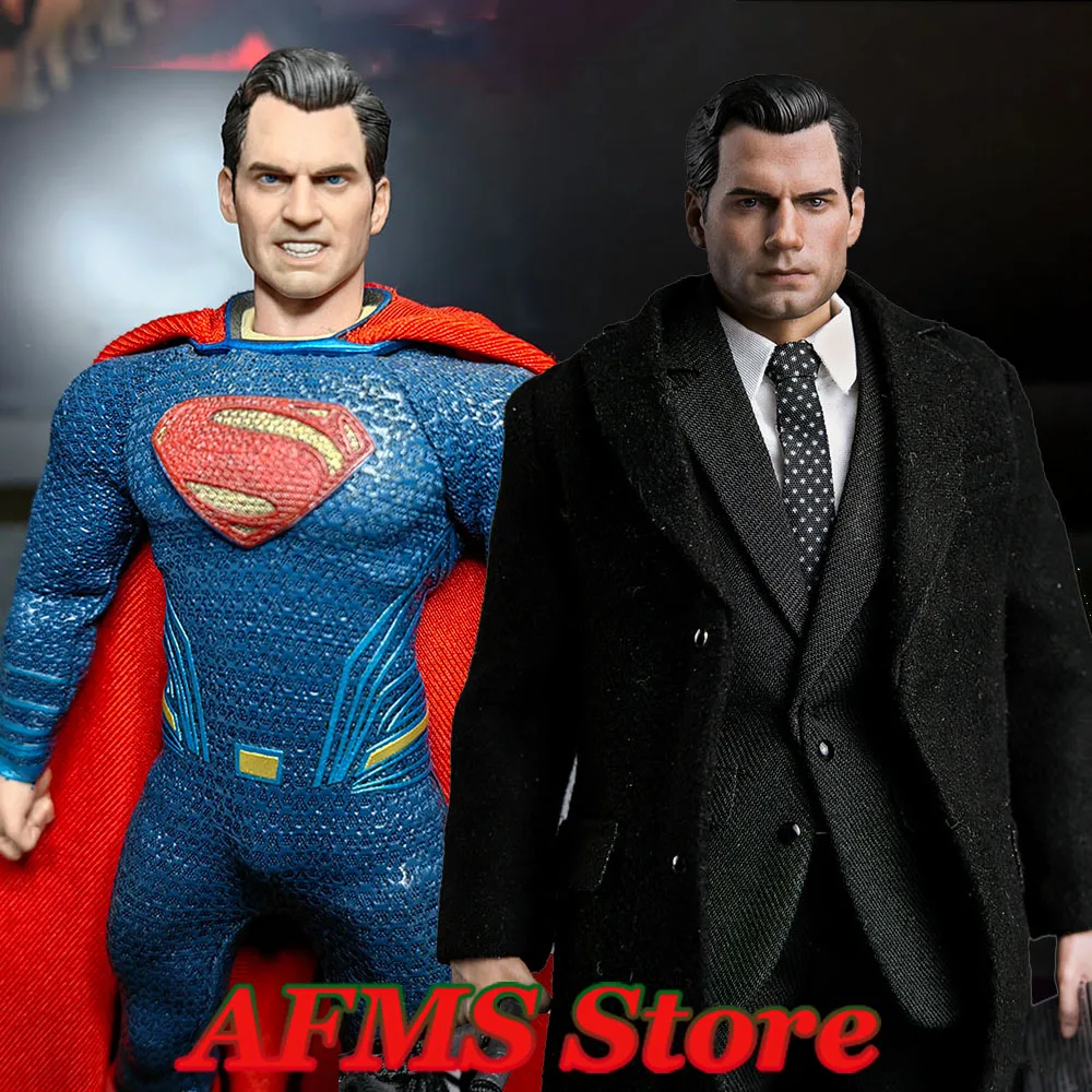 

Manipple Studio 1/12 Men Soldier Henry Cavill Head Sculpt Classic Comics Superman Head Model For 6'' Mezco Action Figure Body