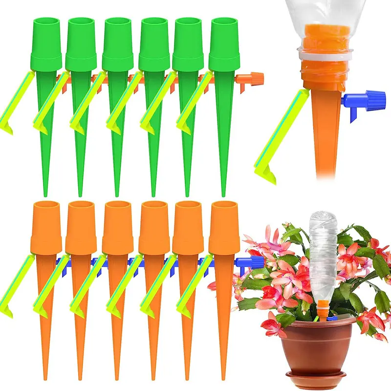 1/2/4Pcs Self Watering Spikes Adjustable Plant Watering Devices Drip Irrigation System with Slow Release Control Valve Switch
1/2/4Pcs Self Watering Spikes Adjustable Plant Watering Devices Drip Irrigation System with Slow Release Control Valve Switch