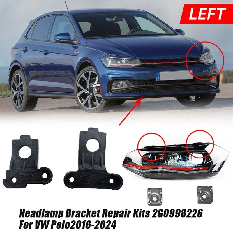 Комплект для ремонта левой боковой головки фонаря планшетов 2G0998225 для VW Polo 2016-2024 фиксированный держатель фары винтовое крепление аксессуары
Комплект для ремонта левой боковой головки фонаря планшетов 2G0998225 для VW Polo 2016-2024 фиксированный держатель фары винтовое крепление аксессуары