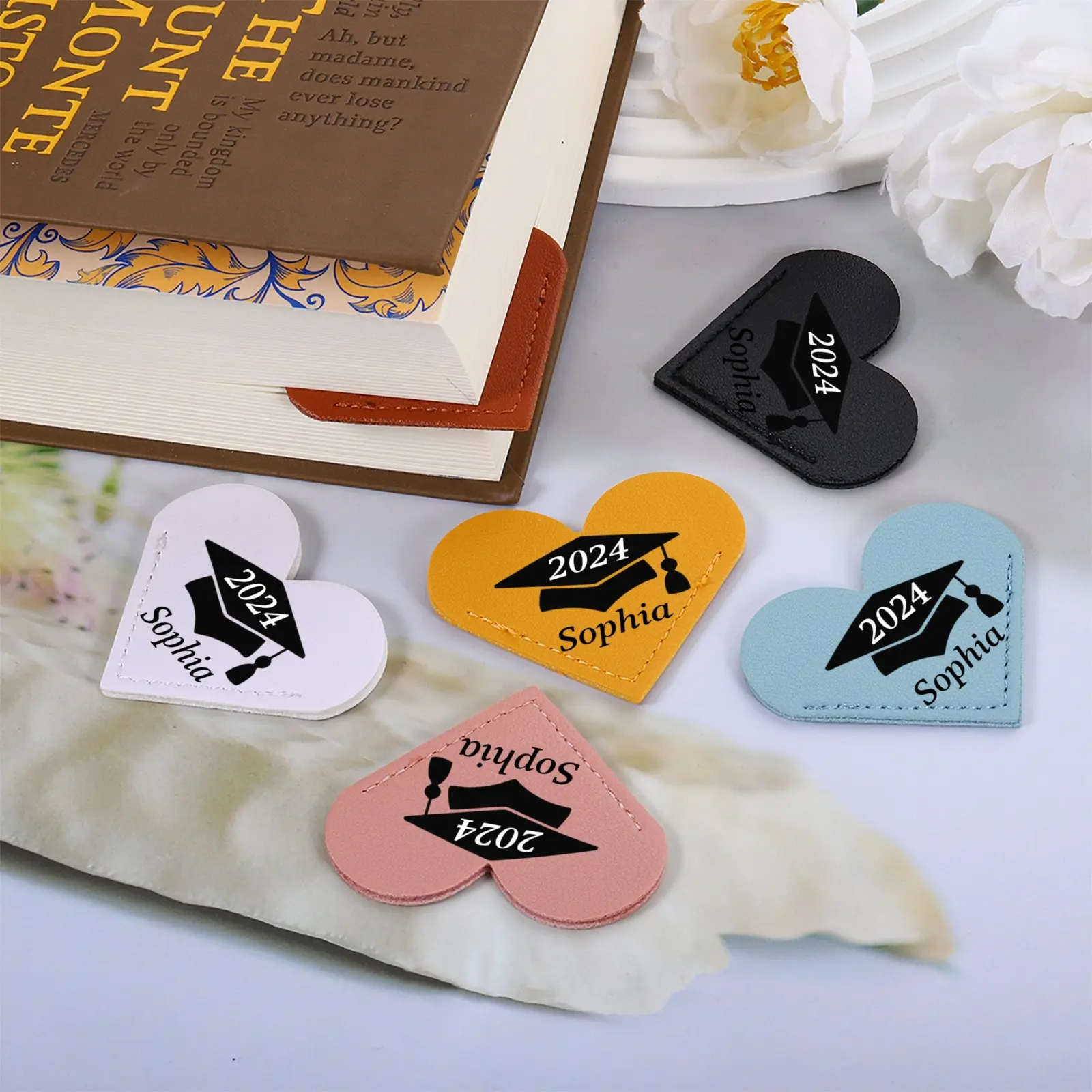 Leather Bookmark with Custom Name Book Clip for Book Lover Inspirational Birthday Graduation Gifts for Teachers Friends
Leather Bookmark with Custom Name Book Clip for Book Lover Inspirational Birthday Graduation Gifts for Teachers Friends