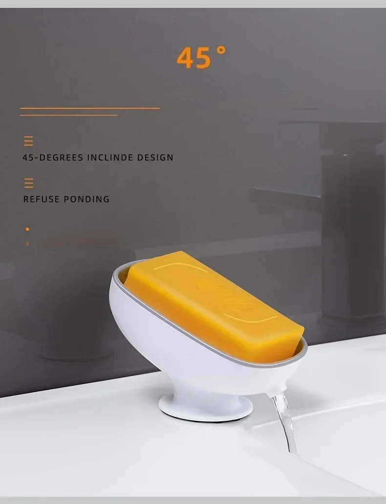 Super Suction Cup Soap Dish with drain water for Bathroom Soap Holder Sponge Holder Soap Leaf Shape Bathroom Supplies 20 Mallzona Sd50641c134d943029536da77631ec98dd Super Suction Cup Soap Dish with drain water for Bathroom Soap Holder Sponge Holder Soap Leaf Shape Bathroom Supplies Mallzona