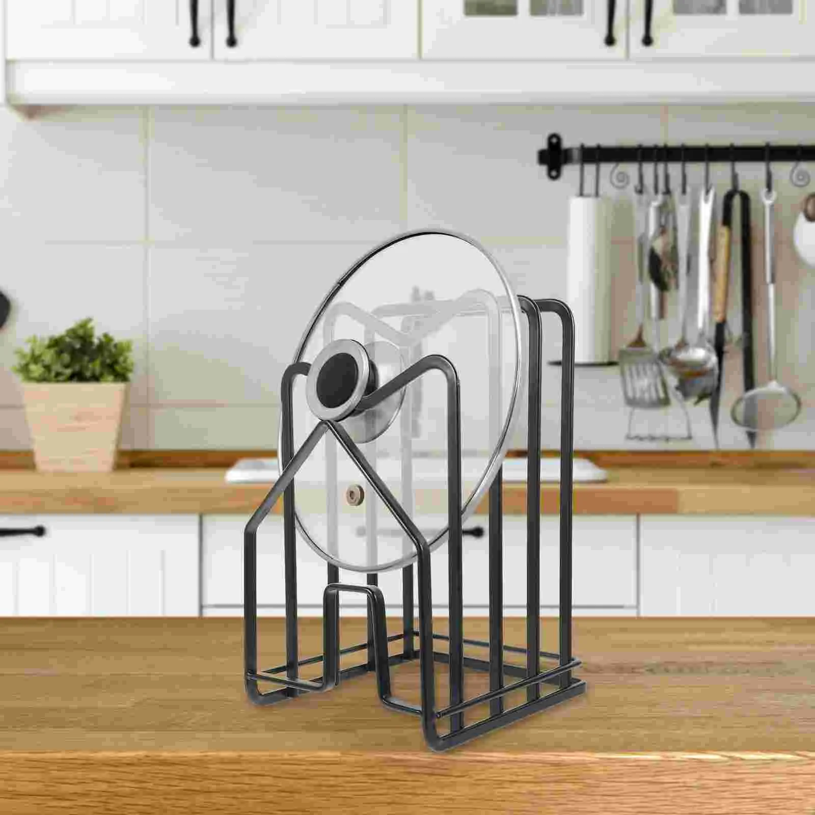 Multifunctional Kitchen Pot Lid Holder Roaster Pan Cutting Board Spoon Rest Rack Organizer Iron for Cabinet
Multifunctional Kitchen Pot Lid Holder Roaster Pan Cutting Board Spoon Rest Rack Organizer Iron for Cabinet