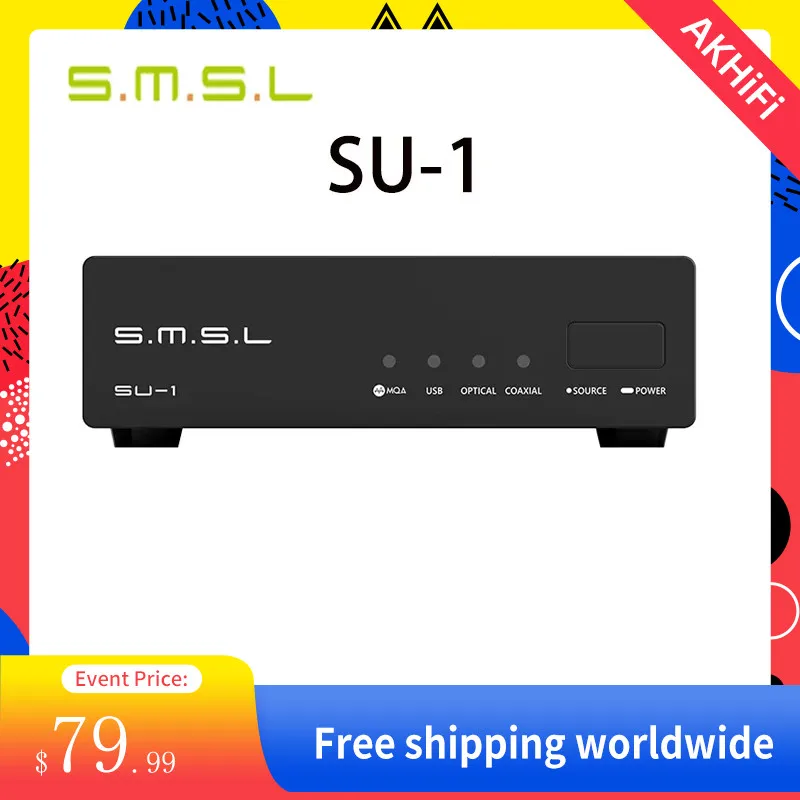 

SMSL SU-1 MQA MQA-CD Audio Decoder AK4493S XU316 768kHz/32Bit DSD512 Hi-Res DAC