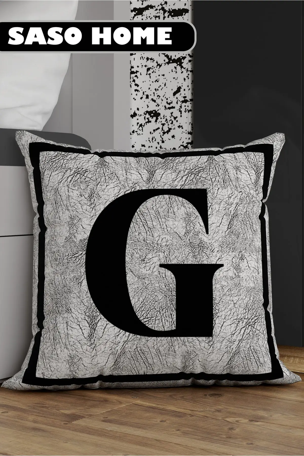 Gray Letter Pillow Cover - Letter G - Gray Background Decorative Gift Pillow Cover
Gray Letter Pillow Cover - Letter G - Gray Background Decorative Gift Pillow Cover