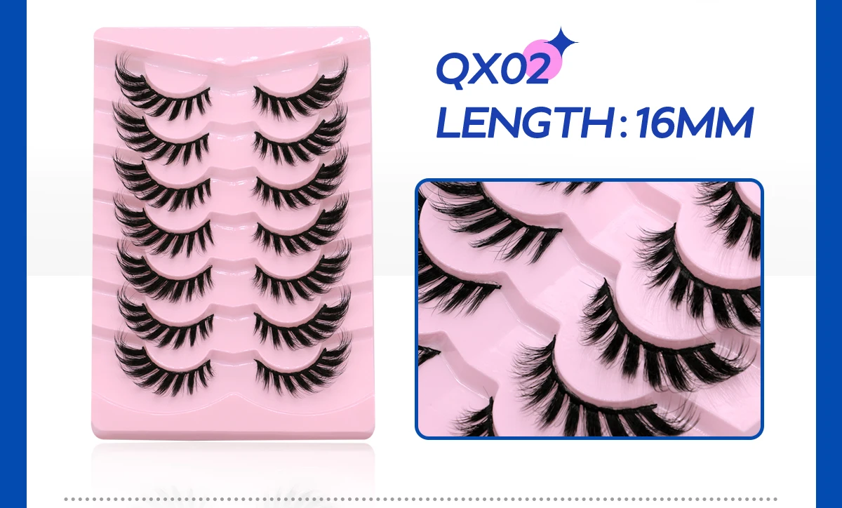 Faux cils yeux de chat cils ailés cils allongés, doux et naturels Faux cils yeux de chat cils ailés cils allongés, doux et naturels