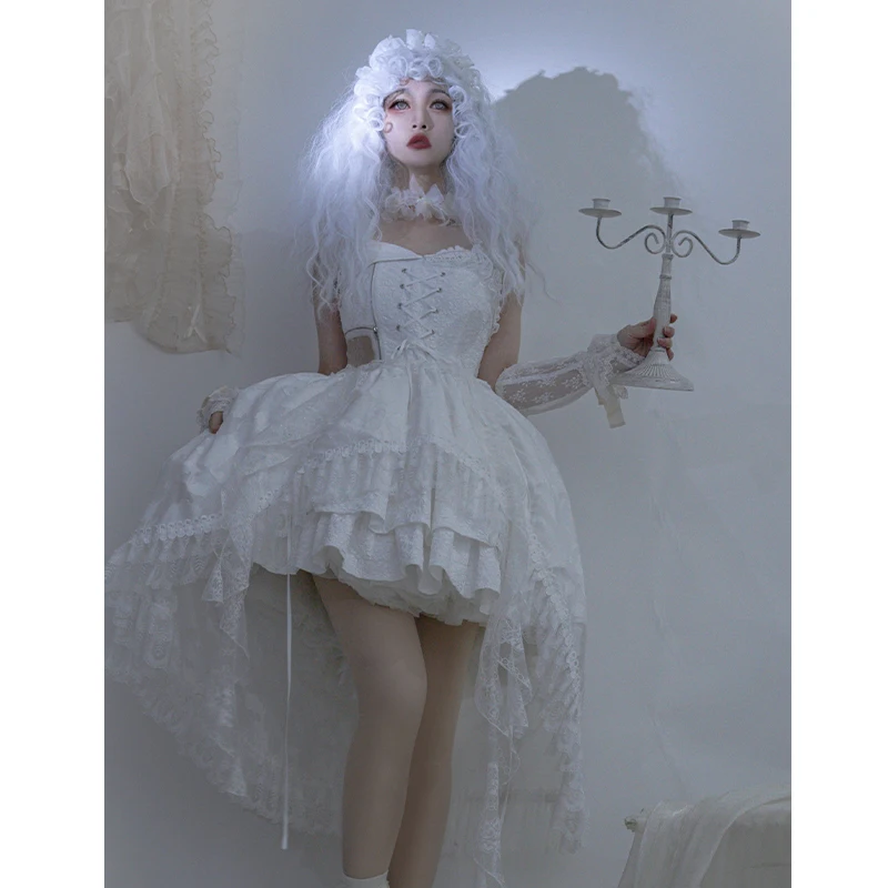 New Original Japanese Harajuku Punk White Lace Stitching Hot Girl Fashion Lolita Temperament Kawaii Sweet Dress
New Original Japanese Harajuku Punk White Lace Stitching Hot Girl Fashion Lolita Temperament Kawaii Sweet Dress
