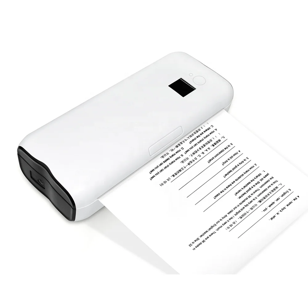 YHD-2100 Mini Mobile Office Printer Document Blue tooth & USB No ink No Printing Ribbon A4 Portable Thermal Printer 
YHD-2100 Mini Mobile Office Printer Document Blue tooth & USB No ink No Printing Ribbon A4 Portable Thermal Printer