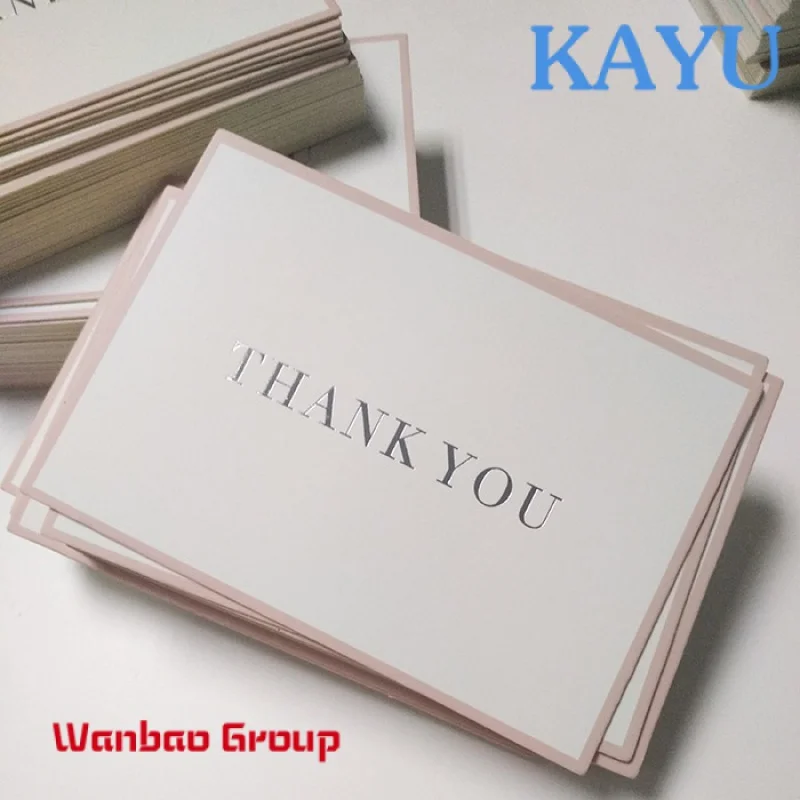Custom luxury custom 800g thick paper thank you post card with foil logo
Custom luxury custom 800g thick paper thank you post card with foil logo