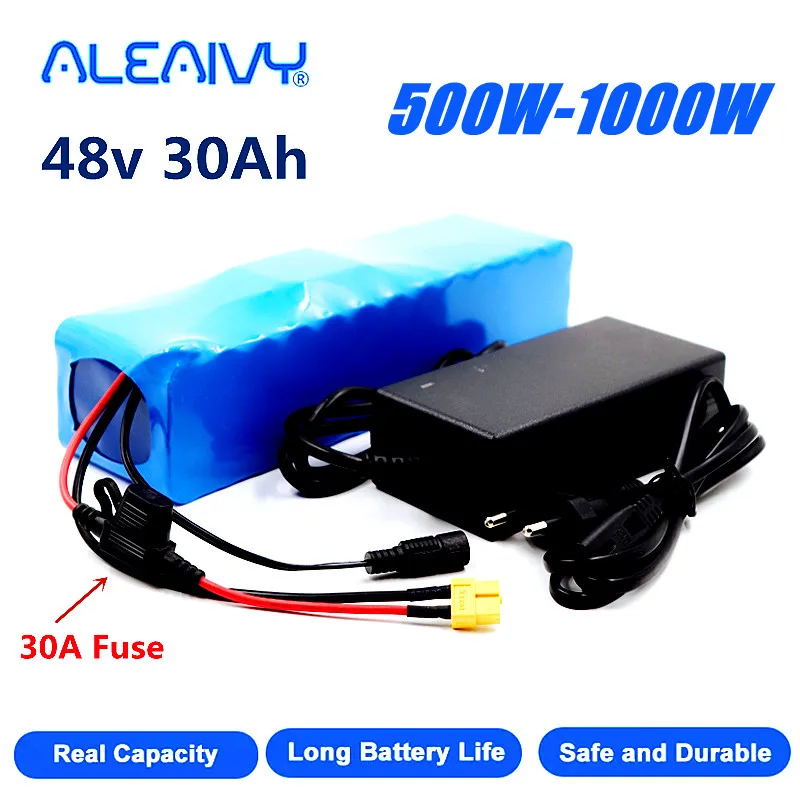 Aleaivy 18650 13S3P 48V 30Ah 30000mAh Lithium ion Battery Pack 750w 1000w E-bike Electric bicycle Scooter with BMS
Aleaivy 18650 13S3P 48V 30Ah 30000mAh Lithium ion Battery Pack 750w 1000w E-bike Electric bicycle Scooter with BMS