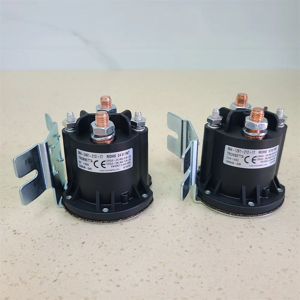 Genuine Trombetta 684-1261-212-17 684-2461-212-17 12V 24V Pump Contactor Lift Solenoid Relay Switch 12 24 Volt for Pallet Truck
Genuine Trombetta 684-1261-212-17 684-2461-212-17 12V 24V Pump Contactor Lift Solenoid Relay Switch 12 24 Volt for Pallet Truck