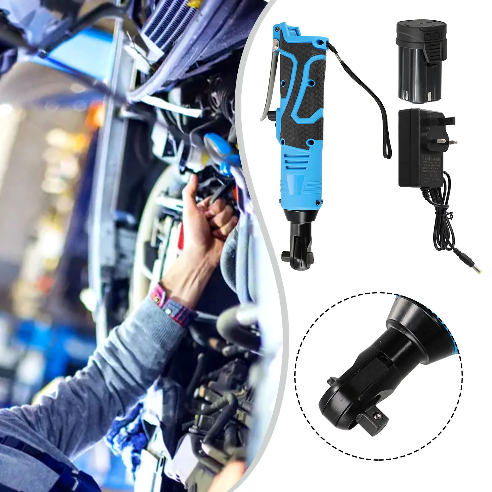 38inch Cordless Ratchet Wrench Electric Rechargeable Screwdriver Ratchet Driver Easy To Use Knob For Ratchet Head Adjustment
38inch Cordless Ratchet Wrench Electric Rechargeable Screwdriver Ratchet Driver Easy To Use Knob For Ratchet Head Adjustment