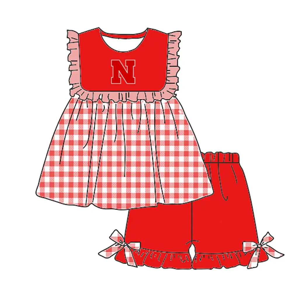 Summer Boutique Girls Children's Clothes Wholesale Custom Team School Team Uniforms Cute Girls Short Sleeve Shorts 2-Piece Set
Summer Boutique Girls Children's Clothes Wholesale Custom Team School Team Uniforms Cute Girls Short Sleeve Shorts 2-Piece Set
