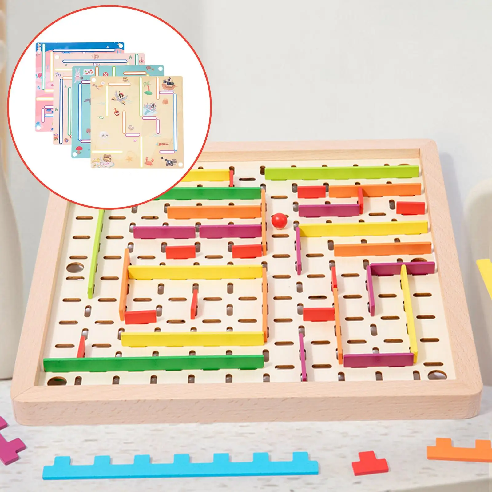Wooden Maze Game Educational Toys Activity Game Logic Game Fine Motor Skill Table Activity for Children Kids Holiday Gifts
Wooden Maze Game Educational Toys Activity Game Logic Game Fine Motor Skill Table Activity for Children Kids Holiday Gifts
