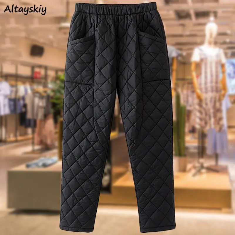 Black L-5XL Pants Women Winter Baggy Elastic Waist Cozy Big-Pocket Minimalist Vintage Classic Pantalones Casual Clothing Warm
Black L-5XL Pants Women Winter Baggy Elastic Waist Cozy Big-Pocket Minimalist Vintage Classic Pantalones Casual Clothing Warm
