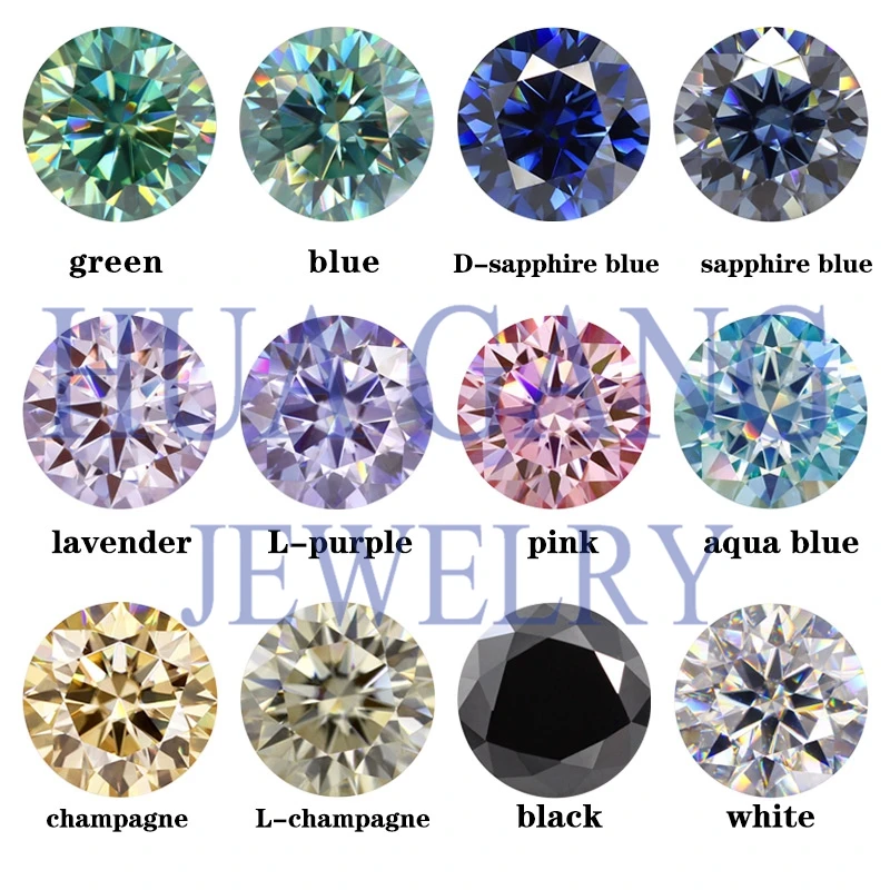 Colored Loose Moissanite Stones 1ct Pink Green Black Moissanites Shining Fine Jewelry Round Lab Grown Diamonds
Colored Loose Moissanite Stones 1ct Pink Green Black Moissanites Shining Fine Jewelry Round Lab Grown Diamonds