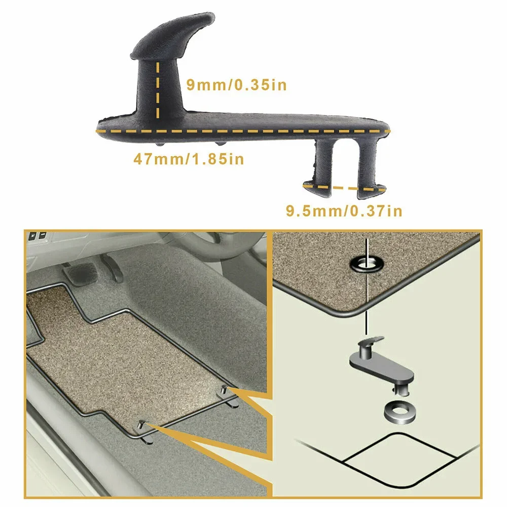 Car Mat Carpet Clips Fixings Retainer Hook PZ410-99350-01 For Toyota For Lexus Plastic Black Accessories For Vehicles
Car Mat Carpet Clips Fixings Retainer Hook PZ410-99350-01 For Toyota For Lexus Plastic Black Accessories For Vehicles