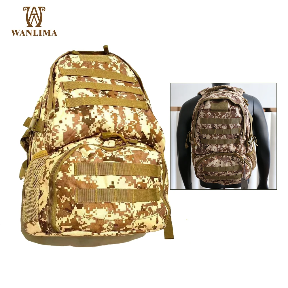 

Wanlima 35L Military Tactical Backpack 600D Cycling Climbing Hiking Daypack Outdoor Travel Multifunctional Shoulder Bag