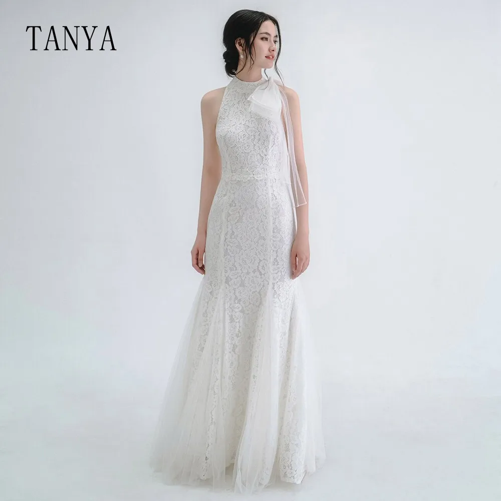 O Neck Sleeveless Wedding Dress Romantic Lace Sheath Floor Length Bridal Photoshoot Dress Fashion Mermaid Bridal Gown TSWD289
O Neck Sleeveless Wedding Dress Romantic Lace Sheath Floor Length Bridal Photoshoot Dress Fashion Mermaid Bridal Gown TSWD289